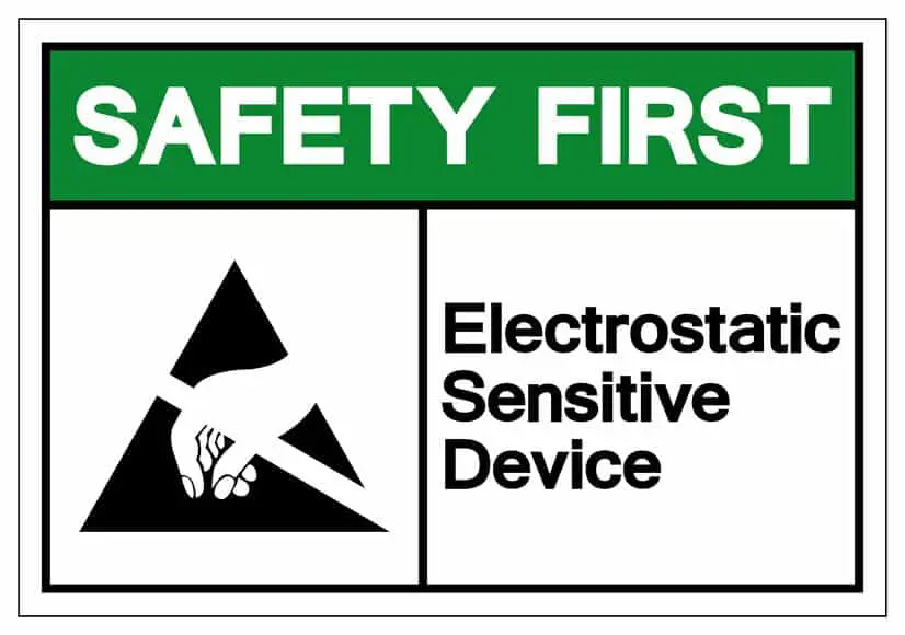 ESD-safety-warning