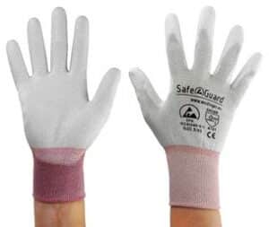 Voorbeeld van herbruikbare ESD-veilige handschoenen Voorbeeld van herbruikbare ESD-veilige handschoenen