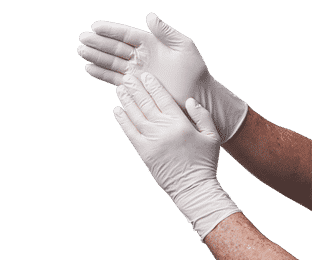 Voorbeeld van wegwerp ESD-veilige handschoenen